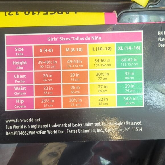 Skeleton Queen Kids Costume Gown And Tiara - Size L 10-12 New - Picture 7 of 7